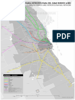 Mapa - Red Ferroviaria Metropolitana Del Gran Buenos Aires (GBA)