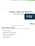 Module 1 Basic Rock Mechanics