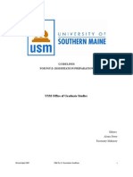 USM Office of Graduate Studies: Guidelines For Psy.D. Dissertation Preparation