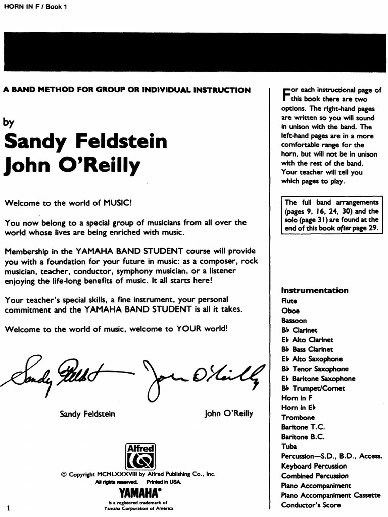 Yamaha Band Student Book 1 For Tuba - Metodo Per Banda, Istruzione Di Gruppo O Individuale - Foto 2