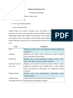 Definisi Epidemiologi Oral