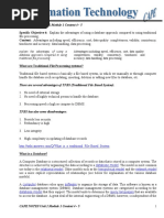 CAPE NOTES Unit 2 Module 1 Database Management-1