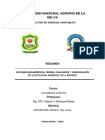 Resumen de Estudio de Contabilidad Ambiental