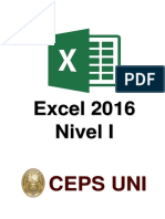 Manual Excel Nivel 1 - 2016
