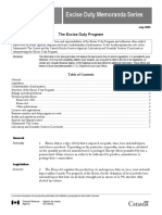 Excise Duty Memoranda Series