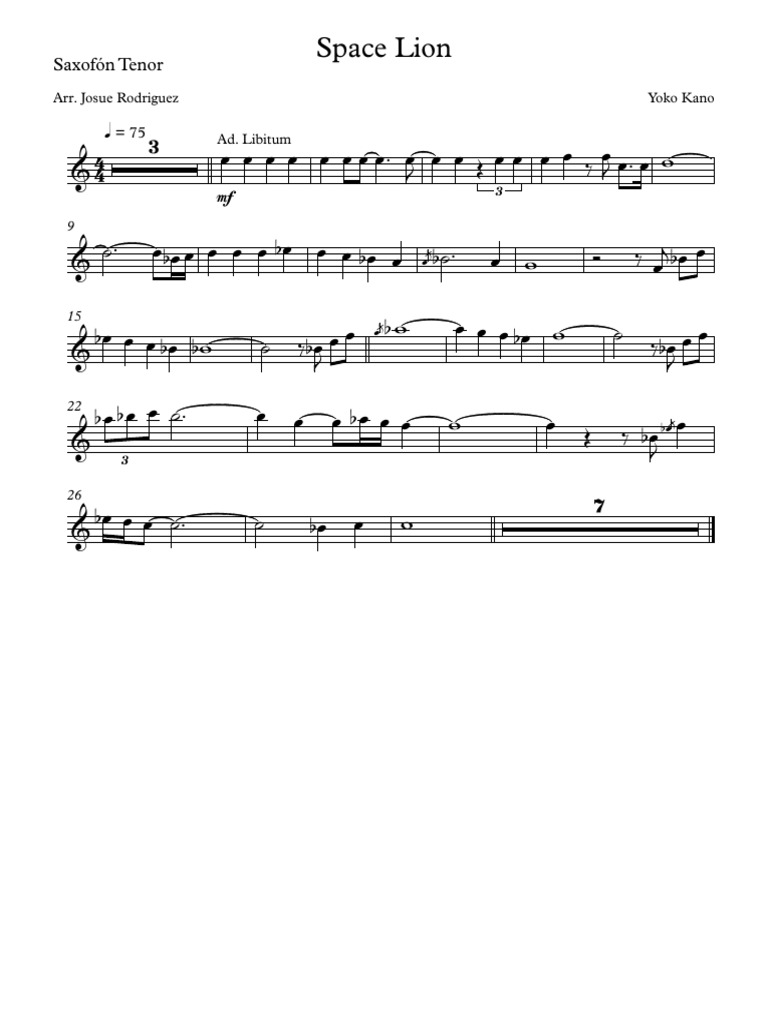 Space Lion Tenor Sax