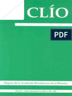 Revista Clío, No. 184, Julio-Diciembre 2012