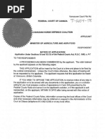 Notice of Application - FILED August 31, 2018