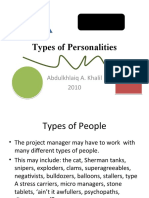 Types of Personalities