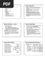 Overview of Chapter 6 Memory Definitions: N Data Input Lines N