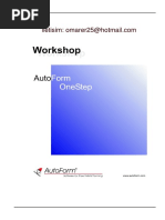 Autoform Training Manual Overview | PDF | Simulation | Computing