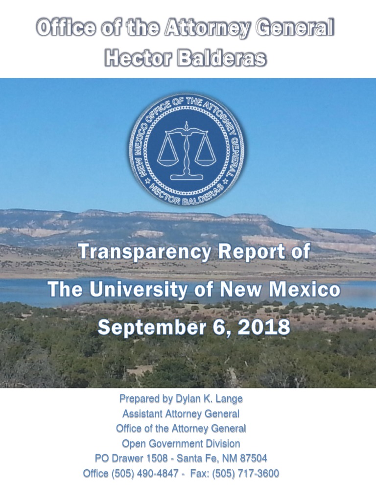 UNM Transparency Violations Report | PDF | Complaint | Freedom Of ...