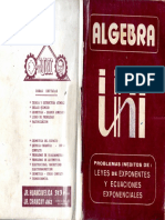 Algebra - Problemas Teoria de Exponentes - Cesar Vallejo