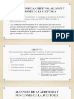 Historia, objetivos y funciones de la auditoría