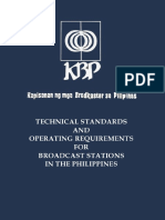 Technical Standards and Operating Requirements For Broadcast Stations 1 PDF