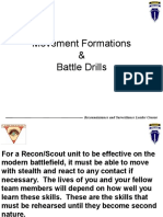 Movement Formations & Battle Drills: Reconnaissance and Surveillance Leader Course