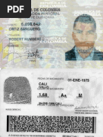Plantilla Cedula de Colombia para Editar en PDF | PDF