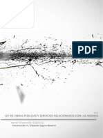 Indice de La Ley de Obras Públicas y Servicios Relacionados Con Las Mismas.