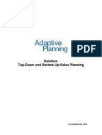 Top Down and Bottom Up Sales Planning