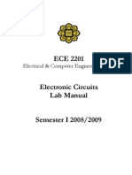 Lab Manual ECE Lab1-ECE2201- Sem I 2008 2009