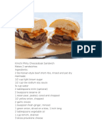 Kimchi Philly Cheesesteak Sandwich Recipe