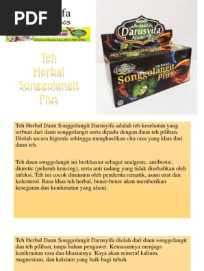 Wa 081288037603 Agen Teh Herbal Songgolangit Plus Darusyifa Termurah