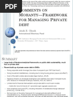 Comments On Framework For Managing Private Debt