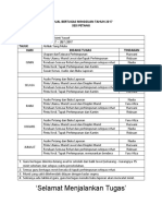 Jadual Bertugas Mingguan Tahun 2017