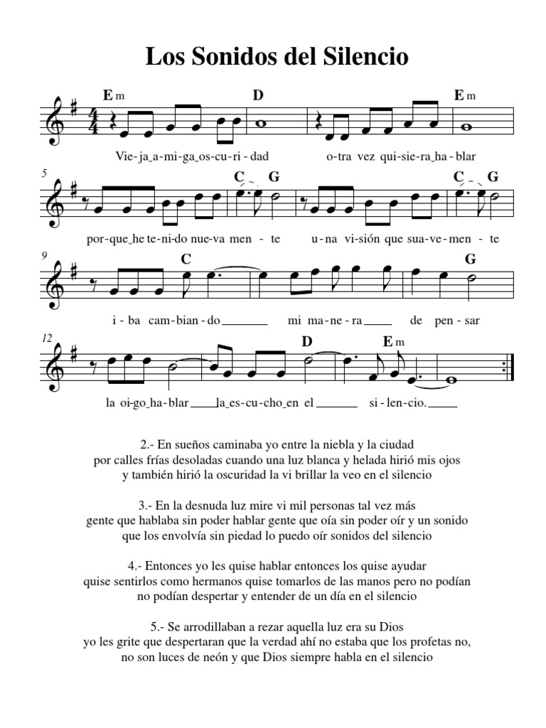 Musica De Los Sonidos Del Silencio