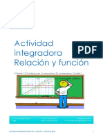 Actividad Integradora Relación y Función