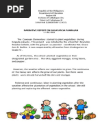 Narrative Report Gulayan Docx Vegetables Food Security