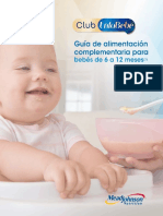 Guia Alimentacion Complementaria Bebes 6 12 Meses PDF