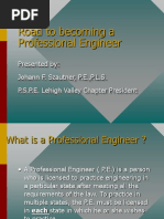 Road To Becoming A Professional Engineer