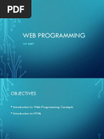 Web Programming: 1St Meet