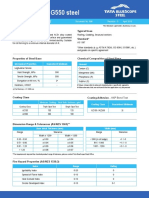 Datasheet Zincalume G550