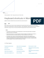 Keyboard Shortcuts in Word For Mac - Word For Mac