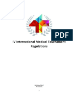 IV International Medical Tournament Regulations: 21-24 April 2017 Novosibirsk