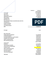 Annual financial report of a construction company