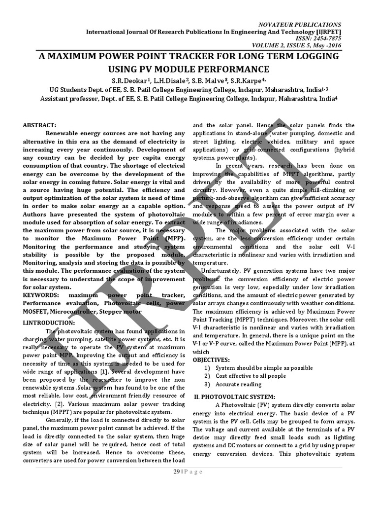 Pv Module Performance Pdf Photovoltaics Photovoltaic System
