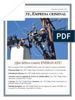 Guatemala. ENERGUATE, Empresa Criminal