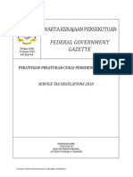 Service Tax Regulations 2018 PDF