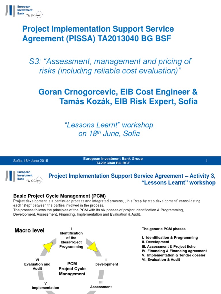 Project Implementation Support Service Agreement (PISSA) TA2013040 BG ...