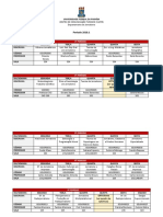 Cronograma de disciplinas do curso de Jornalismo da UFPB