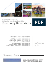 Arsitektur Pariwisata - Kampung Rawa 