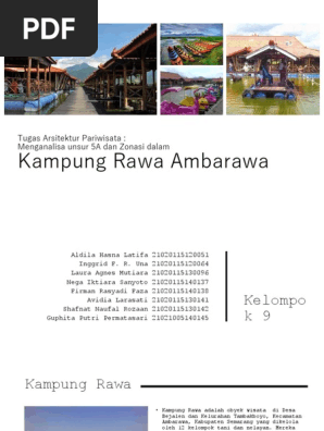 Arsitektur Pariwisata Kampung Rawa