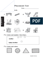 1-3 LEVEL 1 placement test