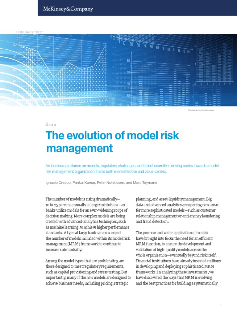 The Evolution Of Model Risk Management Risk Business Process