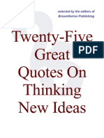 25 Quotes on New Ideas