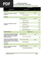 Download Closing Journal Entries-Sole Proprietorship by Mary SN3880704 doc pdf