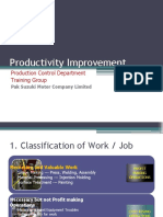 Productivity Improvement: Production Control Department Training Group